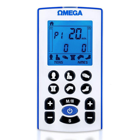 Omega Professional Tens & NMES/EMS Combo Unit for Ultimate Pain Relief